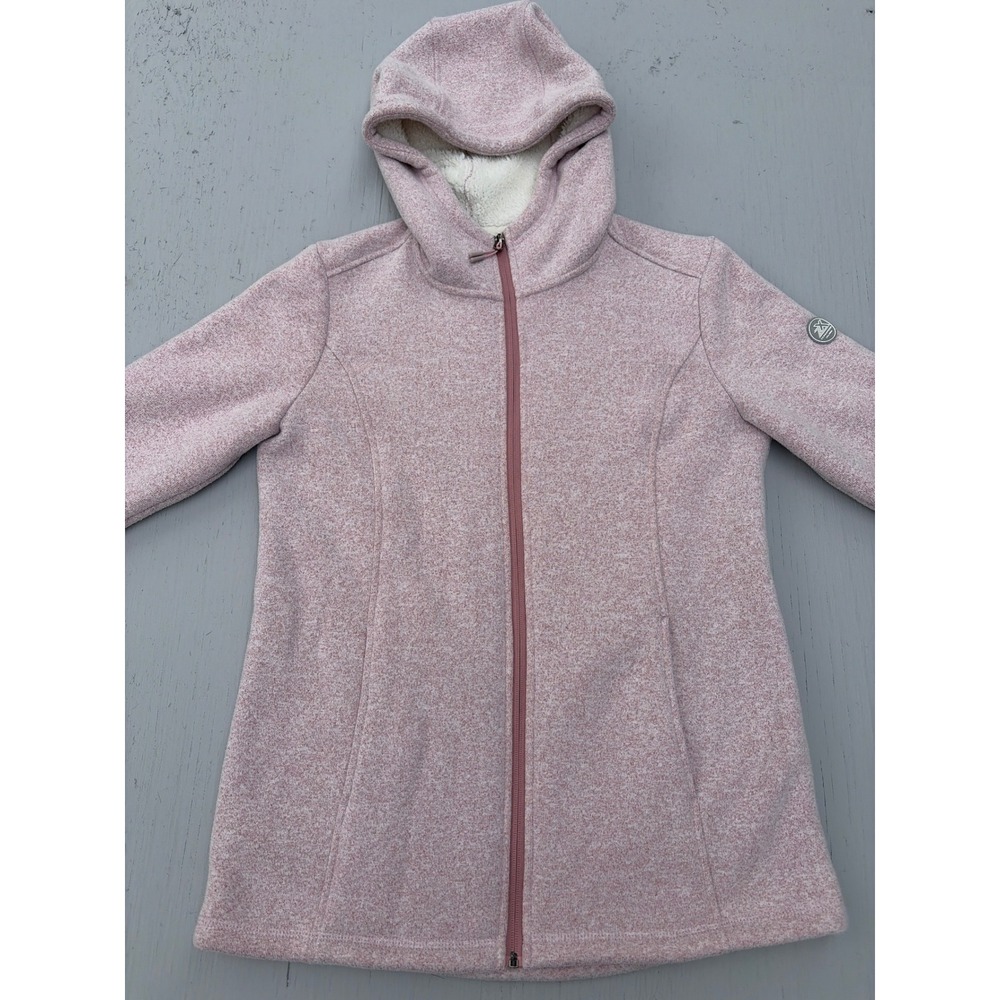 ZeroXposur Womens Pink Ash Sherpa Lined Full Zip Hoodie Jacket Small V92160 - Picture 3 of 10